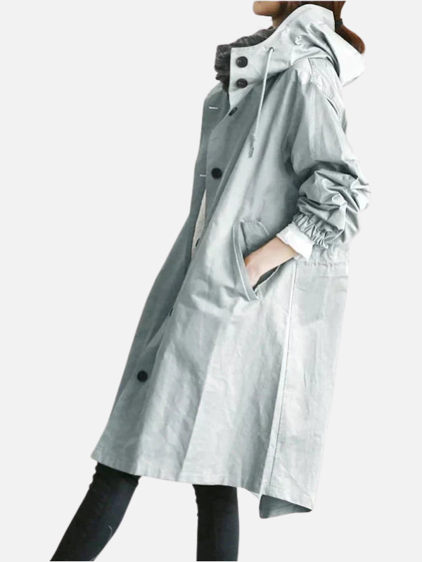Iris | Lange Oversized Jas met Capuchon