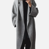 Anna | Lange Oversized Mantel met Knopen