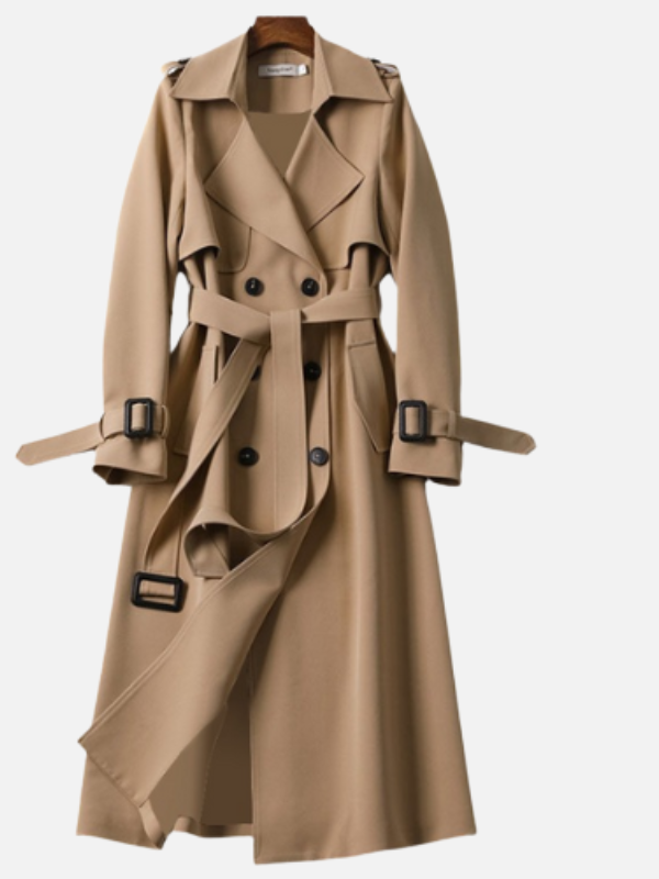 Sara | Lange Trenchcoat met Ceintuur