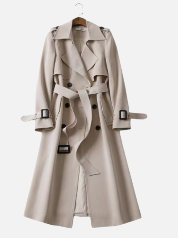 Sara | Lange Trenchcoat met Ceintuur