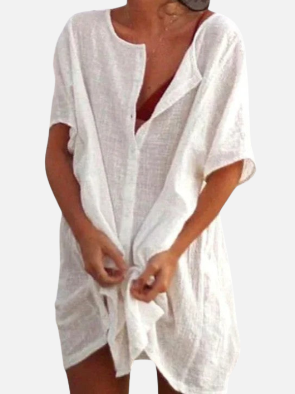 Sara | Linnenlook Strandjurk Tuniek
