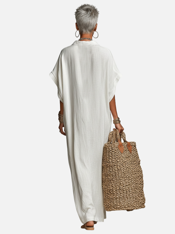 Fleur | Losse Kaftan Maxijurk met Split