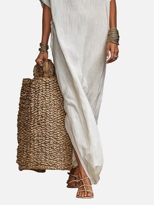 Fleur | Losse Kaftan Maxijurk met Split