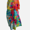 Sara | Maxi-Jurk met V-Hals en Print