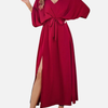 Eva | Maxi-Jurk met V-Hals en Split