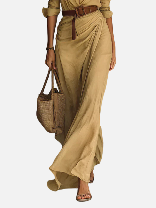 Sara | Maxi Blousejurk met Ceintuur