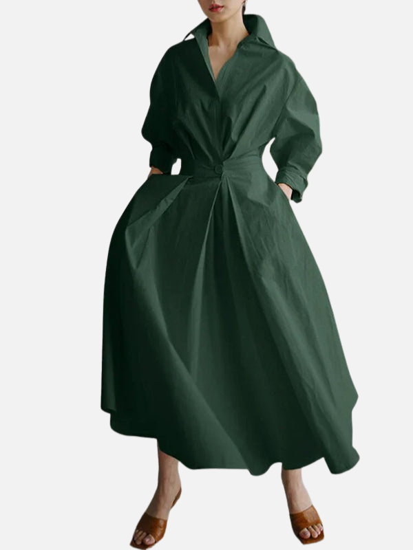 Fleur | Maxi Blousejurk met Overslag