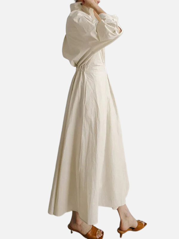 Fleur | Maxi Blousejurk met Overslag