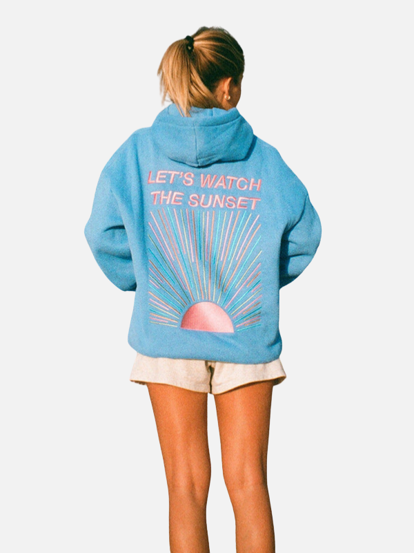 Merel | Oversized Hoodie met Zonprint