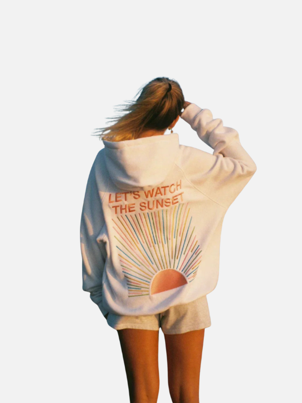 Merel | Oversized Hoodie met Zonprint
