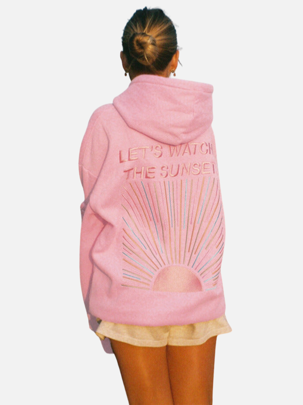 Merel | Oversized Hoodie met Zonprint