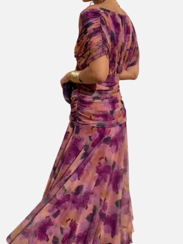 Sara | Off-Shoulder Jurk met Drapage