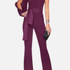 Julia | One-Shoulder Jumpsuit met Wijde Pijpen