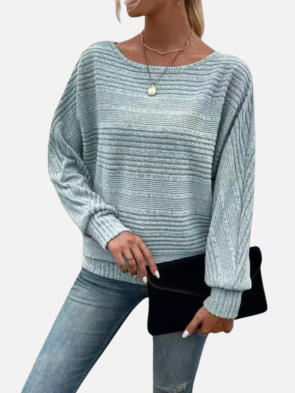 Fleur | Oversized Gebreide Trui met Boothals