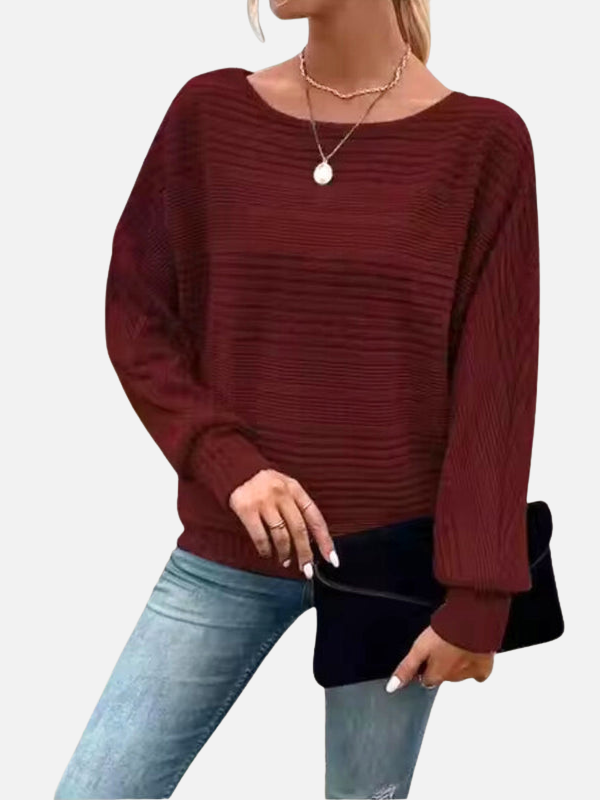 Fleur | Oversized Gebreide Trui met Boothals