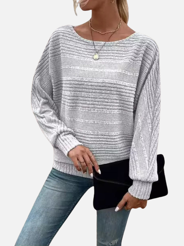 Fleur | Oversized Gebreide Trui met Boothals