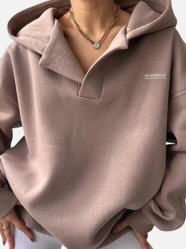 Sophie | Oversized Hoodie met V-Hals
