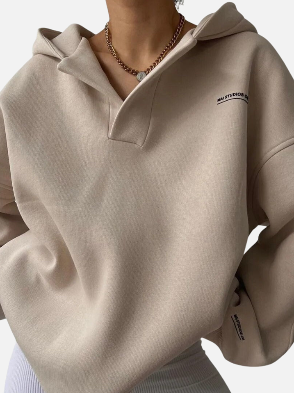 Sophie | Oversized Hoodie met V-Hals