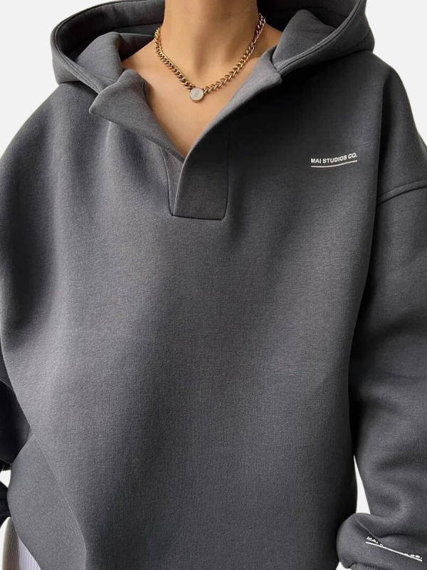 Sophie | Oversized Hoodie met V-Hals