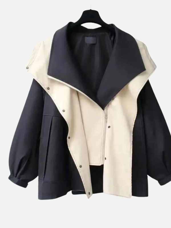 Fleur | Oversized Korte Jas met Capuchon