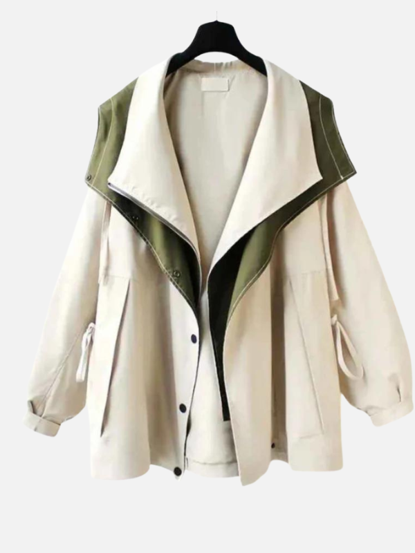 Fleur | Oversized Korte Jas met Capuchon