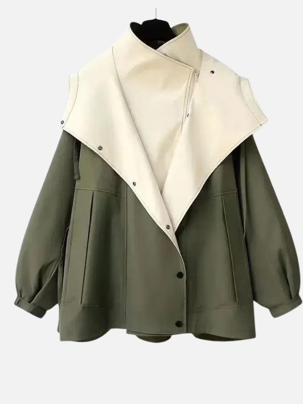 Fleur | Oversized Korte Jas met Capuchon