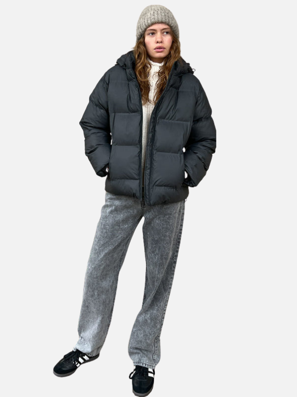 Iris | Oversized Pufferjack met Capuchon