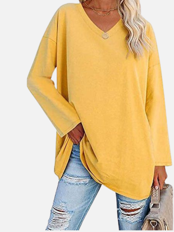 Sara | Oversized Trui met V-Hals