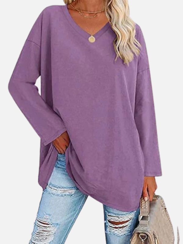 Sara | Oversized Trui met V-Hals
