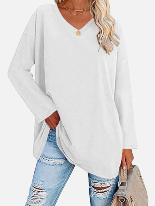 Sara | Oversized Trui met V-Hals