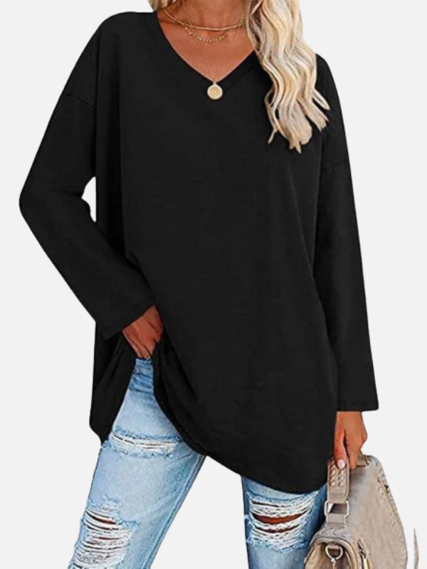 Sara | Oversized Trui met V-Hals