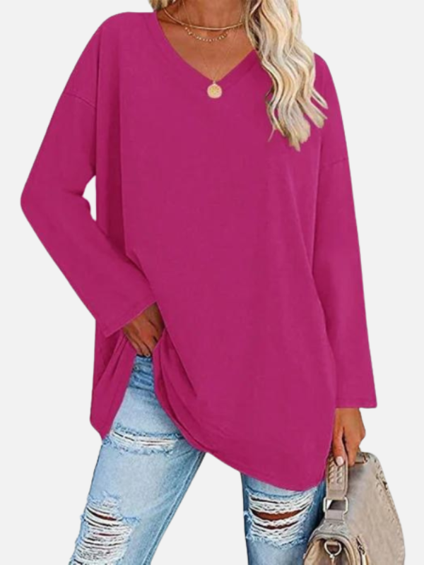 Sara | Oversized Trui met V-Hals