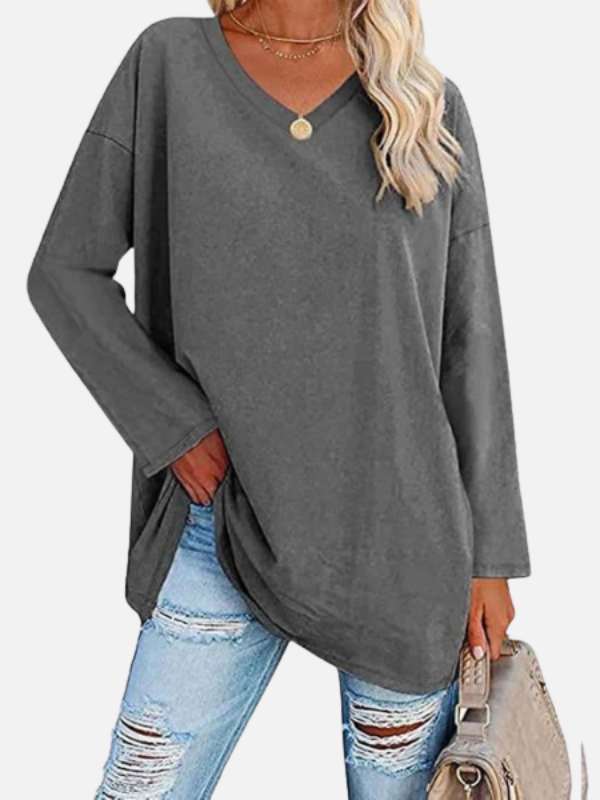 Sara | Oversized Trui met V-Hals