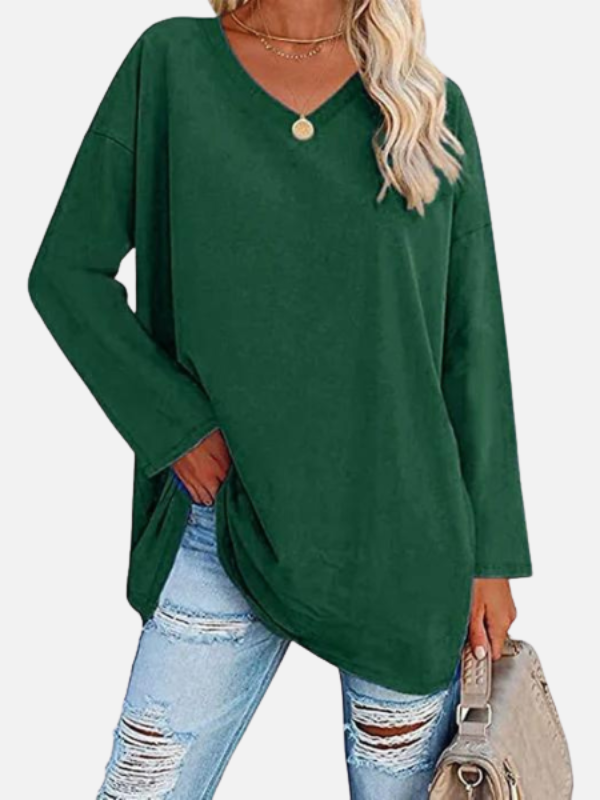 Sara | Oversized Trui met V-Hals
