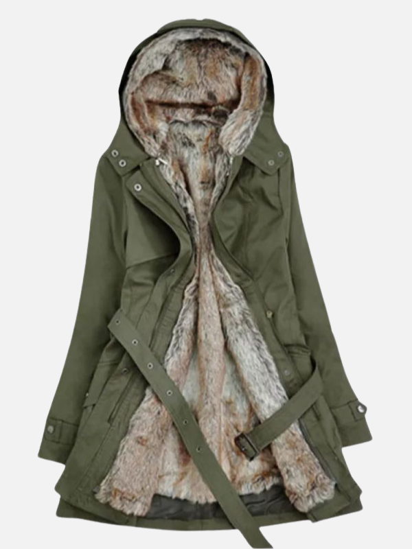 Anna | Parka met Bontvoering en Capuchon