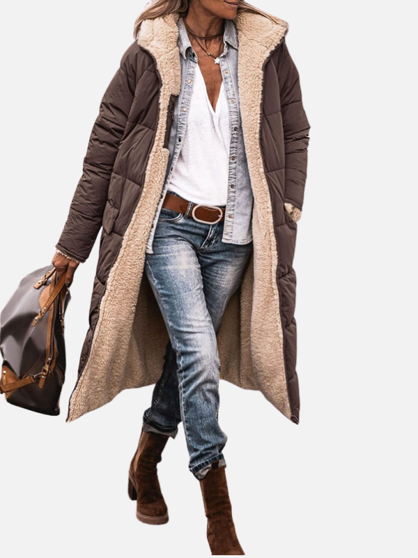 Fleur | Reversible Teddy Jas met Capuchon voor Dames