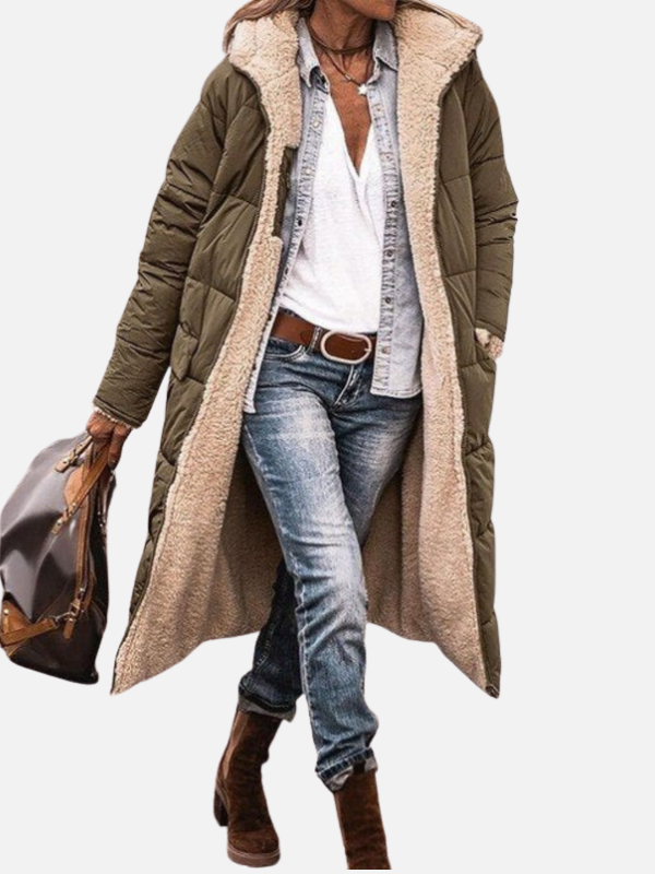 Fleur | Reversible Teddy Jas met Capuchon voor Dames