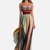 Sara | Strapless Maxi-Jurk met Print