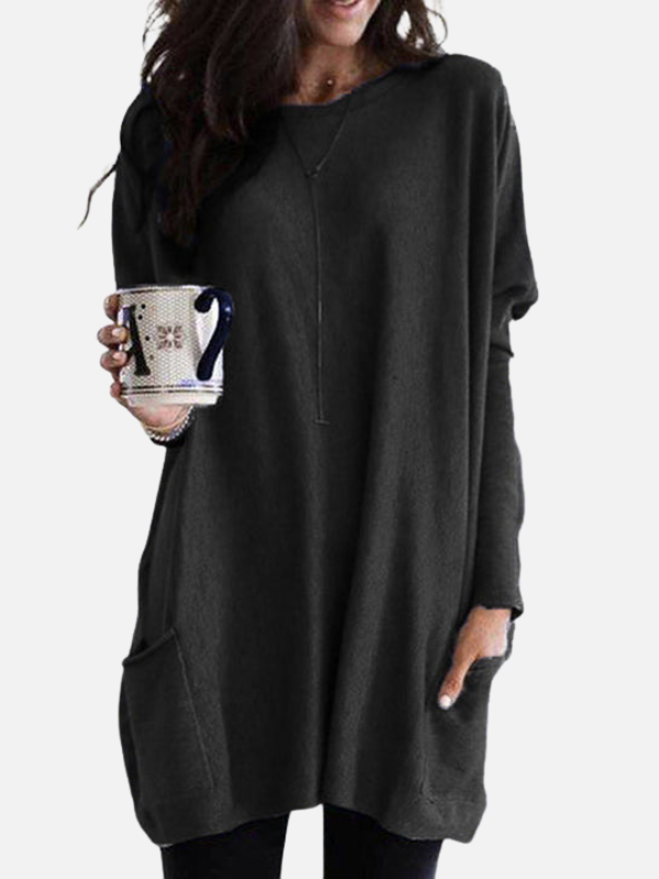 Femke | Sweaterjurk met Steekzakken
