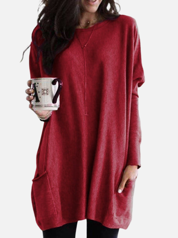 Femke | Sweaterjurk met Steekzakken