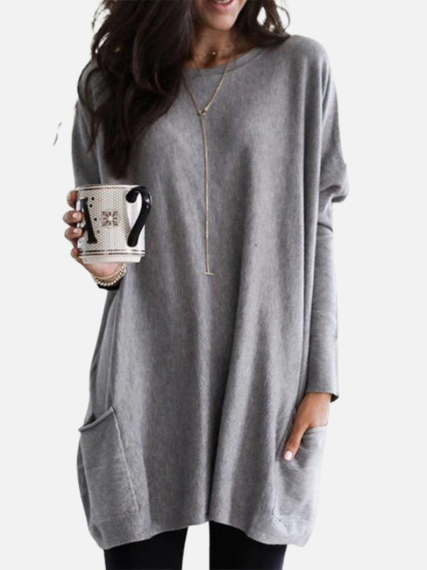 Femke | Sweaterjurk met Steekzakken