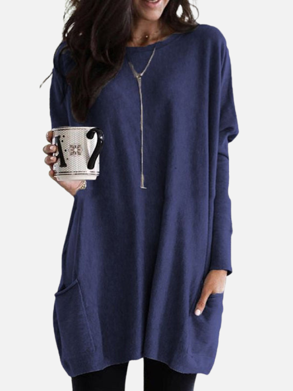 Femke | Sweaterjurk met Steekzakken