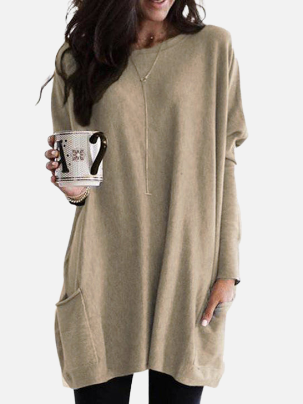 Femke | Sweaterjurk met Steekzakken