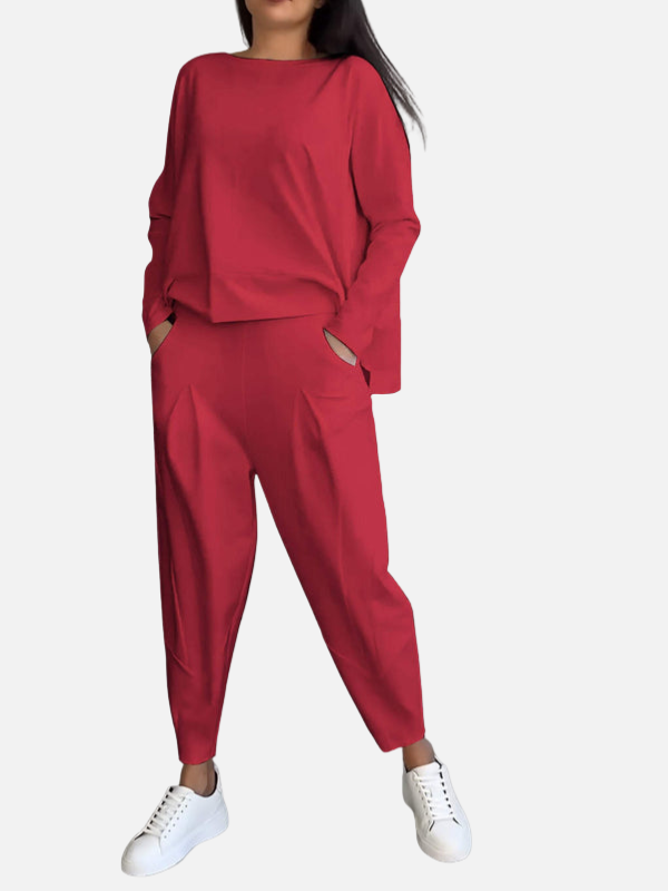 Eva | Tweedelige Loungeset met Top en Broek