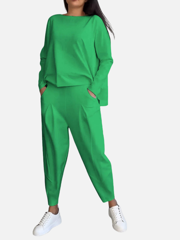 Eva | Tweedelige Loungeset met Top en Broek