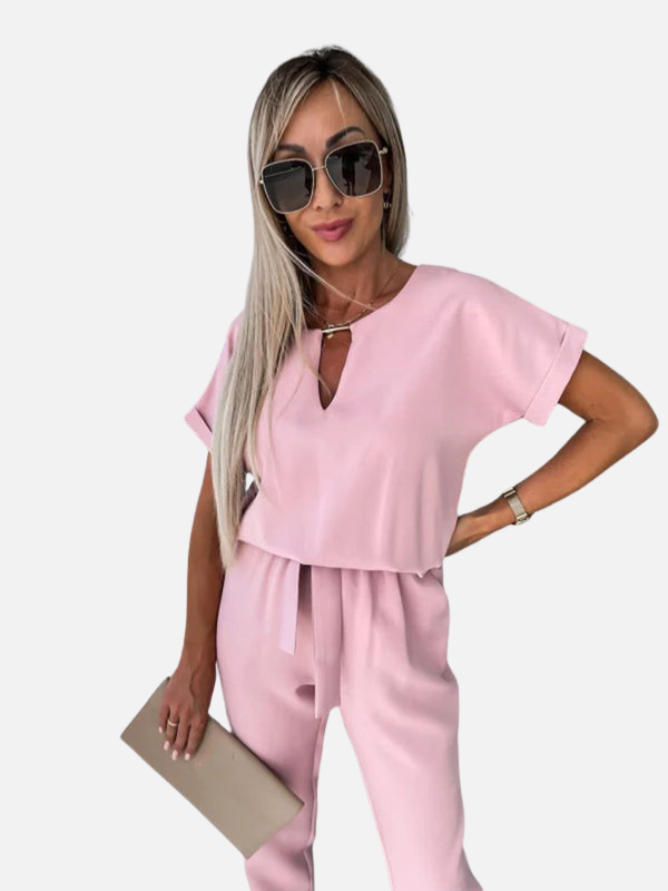 Eva | Tweedelige Set met Top en Wijde Broek