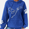 Anouk | Wafel Hoodie met Hondenprint