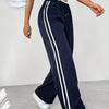 Kaeli | Sportieve High Waist Joggingbroek met Strepen